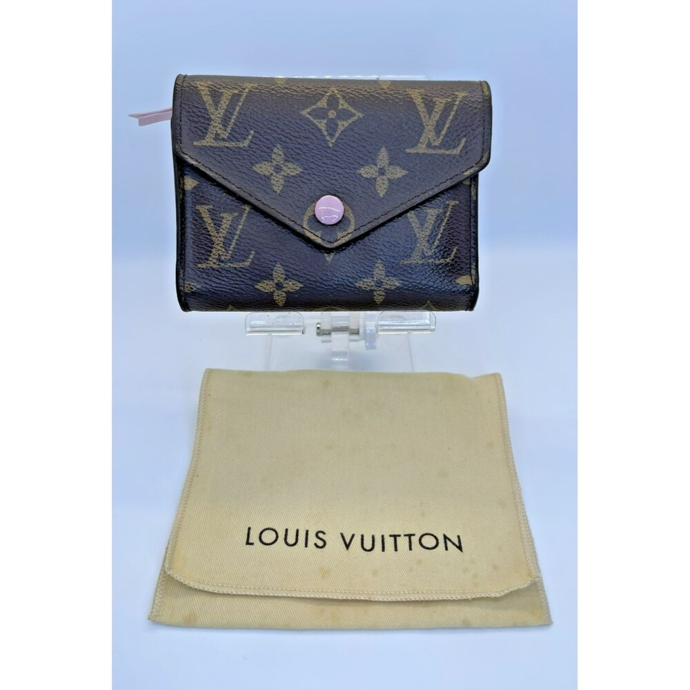 Louis Vuitton Monogram Portefeuille Victorine Trifold Wallet Brown Dust Bag/77